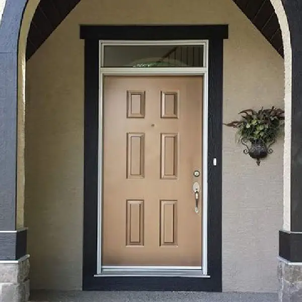 Metallic Gold front door